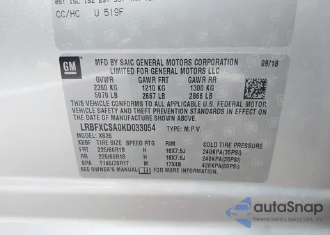 2019 Buick Envision Fwd Essence from USA, damaged, VIN LRBFXCSA0KD033054